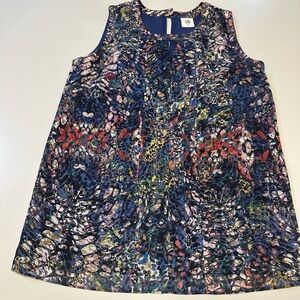 Cabi Colorful Sleeveless Top Size Small